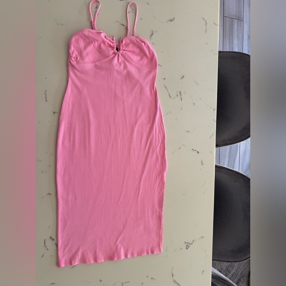 FORE Midi Ribbed Dress